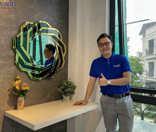 High-class furniture with mirrors