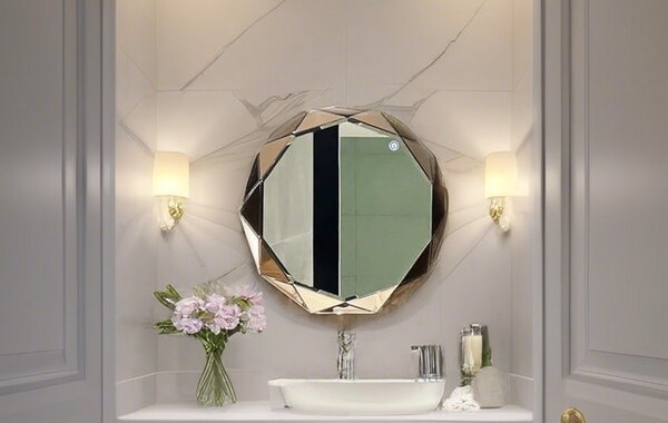 High-end crystal mirror for luxury home design