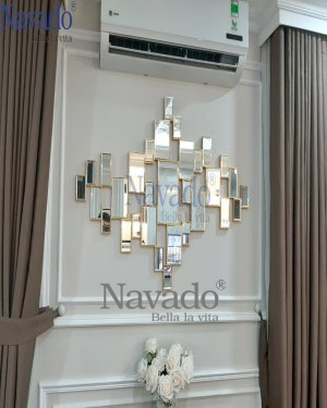 The luxury hanging wall living room mirror