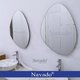 Irregular shape mirror on the wall made in Vietnam