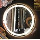 High-end gold stainless steel frame led makeup mirror