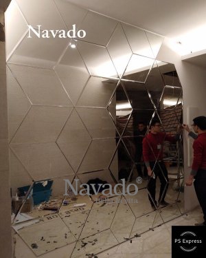 Mirror wall art 3D