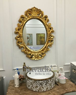 Neoclassical mirror Zeus bathroom