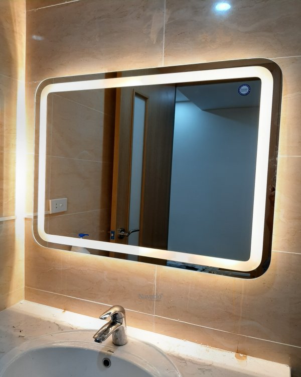 MODERN LED BATHROOM WALL DECORATE MIRROR