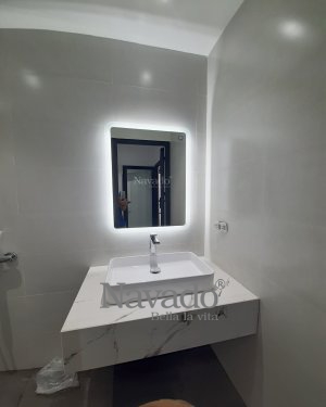 LED RECTNGALE BATHROOM MIRROR DECORATE