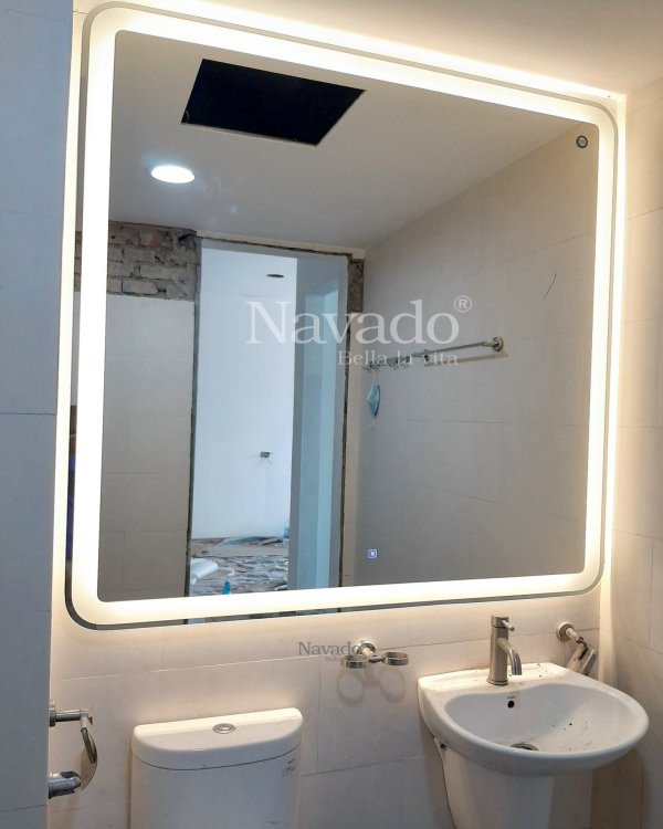 LED SQUARE MIRROR FOR BATHROOM MIRROR WITH LARGE SIZE