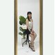 BEDROOM DECOR FULL BODY MIROR WITH LUXURY GOLD FRAME