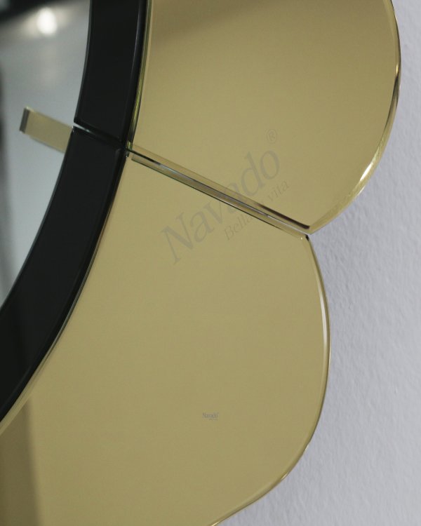 LUXURY GOLD MIRROR CLOCK FOR HOUSE DECOR