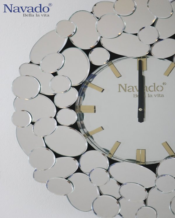 3D Giant Roman Numerals Clock Frameless Mirror Wall Clock Home Decoration  UK DIY | eBay