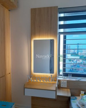 DECOR LED RECTANGLE MAKEP MIRROR WITH MODERN STYLE