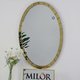 LUXURY ELIP MAKEUP MIRROR WITH GOLD FRAME