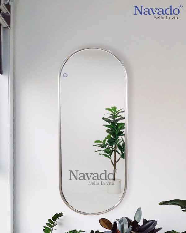 LUXURY FULL BODY MIRROR WITH SILVER FRAME