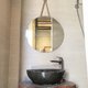 ROUND ROPE BATHROOM MIRROR WITH MODERN STYLE