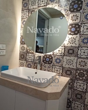 ROUND LED BATHROOM MIRROR WITH MODERN STYLE