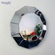 WALL OVAL MAKEUP MIROR WITH BLACK FRAME
