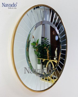 LIVING ROOM ART ROUND METAL FRAME MIRROR FOR HOUSE