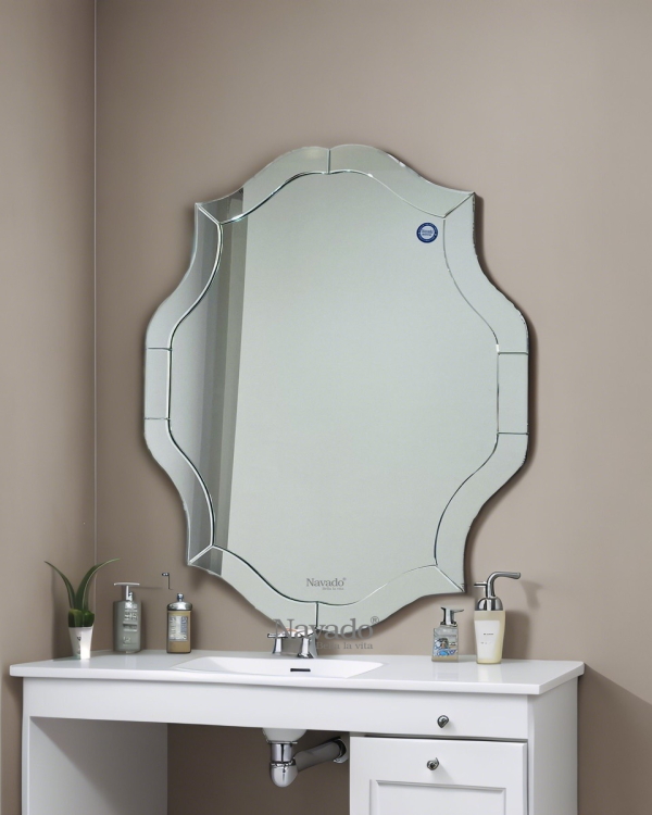 Artistic wall mounted bathroom mirror Elena