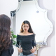 Ideas for installing artistic full-length bathroom mirrors