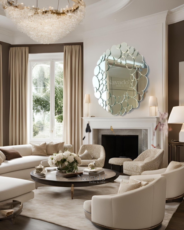 Decorative wall mirror for Queen's living room