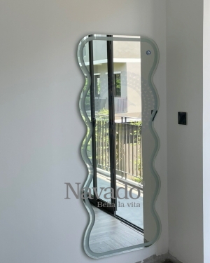 WALL MAKEUP FULL BODY MIRROR WITH MODERN LED DESIGN