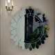 Sunflower wall art decorative mirror