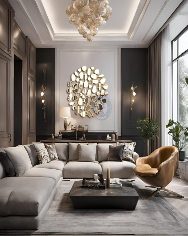 Cepheus mirror model for beautiful living room space