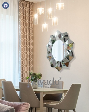 Crystal living room wall decoration mirror model