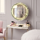 60cm crystal led makeup wall mirror