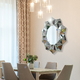 Crystal living room wall decoration mirror model