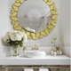 Angel high-end living room wall decoration mirror