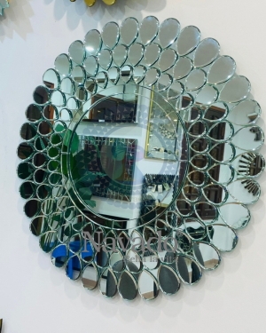 Peacock decorative wall mirror for living room, beautiful