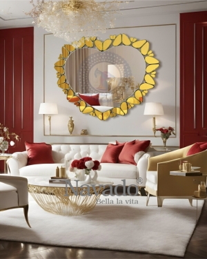 Gold heart NAV 2204-NT high-end living room interior decoration mirror