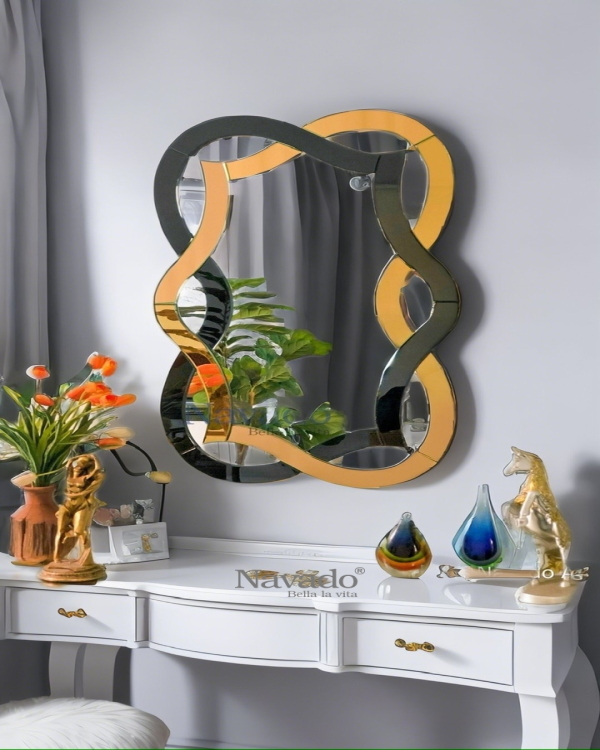 Luxury living room decorative wall mirror model NAV 2206