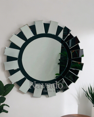 Round bathroom wall mirror Saras NAV 2037 NT