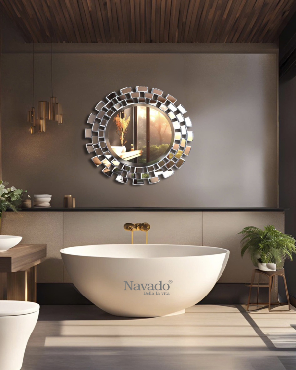 Round bathroom wall mirror Sunset NAV 2028 NT