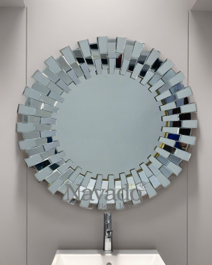 Round wall art mirror for bathroom NAV 2205