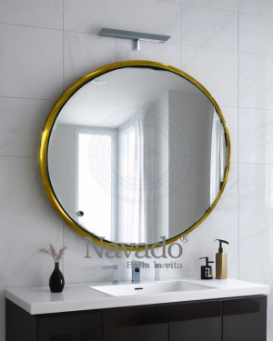 Round mirror frame for bathroom wall NAV 3101