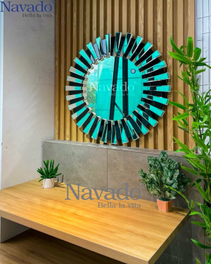 Round art mirror for bathroom decoration Mystery NAV 2010 NT 