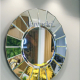 Round art mirror for bathroom UFO NAV 2043 NT