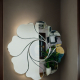 Round bathroom wall art mirror Mimosa NAV 2035