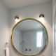 Round mirror frame for bathroom wall NAV 3101