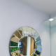 Round art mirror for bathroom UFO NAV 2043 NT