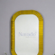 Gold framed rectangular bathroom mirror Montana NAV 2114 NT 