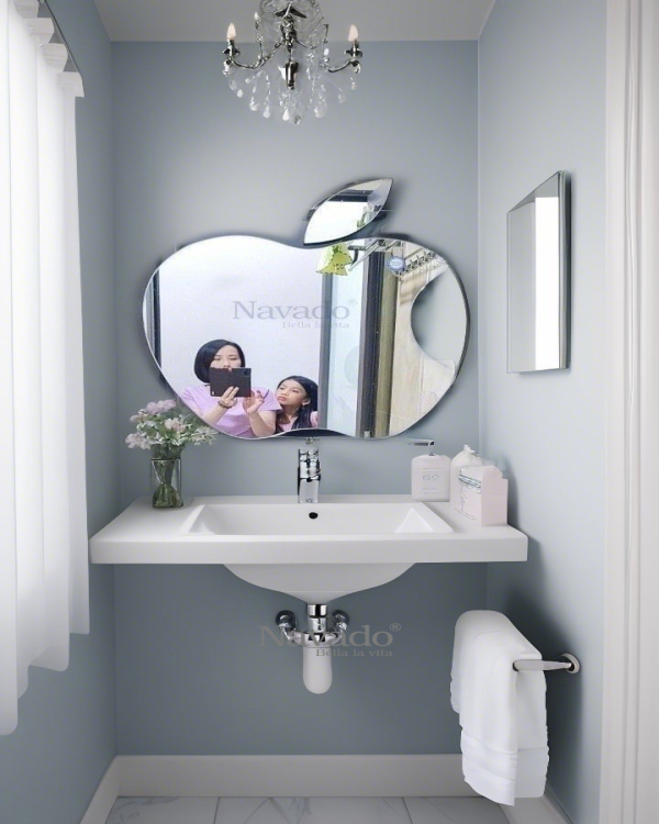  Bathroom wall art mirror Apple NAV 610