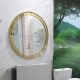 Gold stainless steel frame bathroom wall art mirror Model of NAV 611