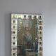 Artistic beaded bathroom wall mirror NAV2122 