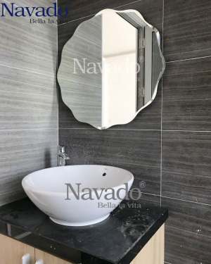  Artistic Beveled Edge Bathroom Wall Mirror NAV 543