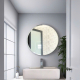 Round bathroom wall mirror with beveled edge NAV 108