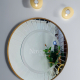 Round gold metal frame bathroom wall mirror NAV 3053