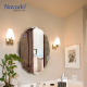 Artistic oval beveled wall-mounted bathroom mirror NAV 542 